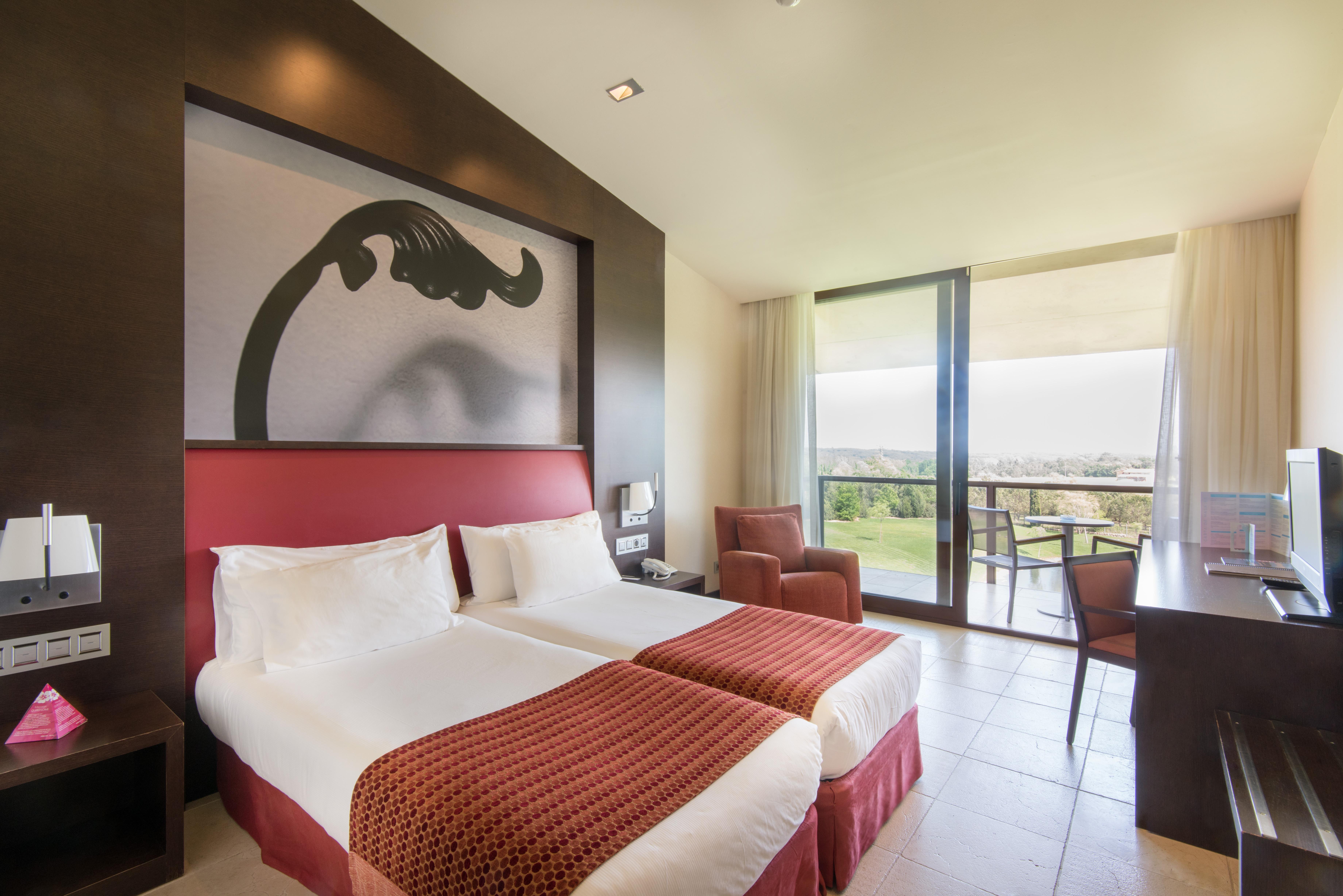 Hotel Mas Sola Santa Coloma De Farners Bagian luar foto