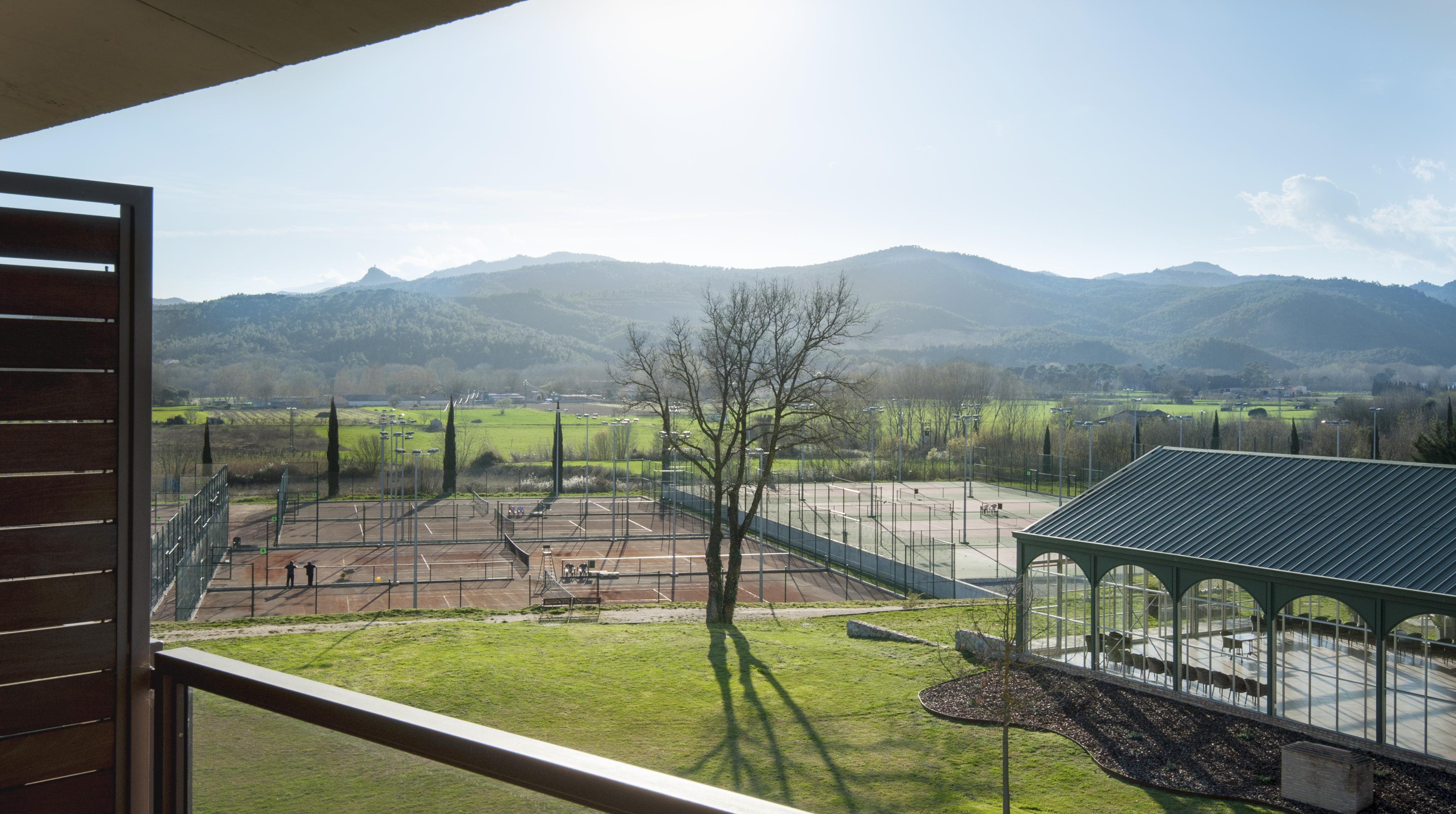 Hotel Mas Sola Santa Coloma De Farners Bagian luar foto