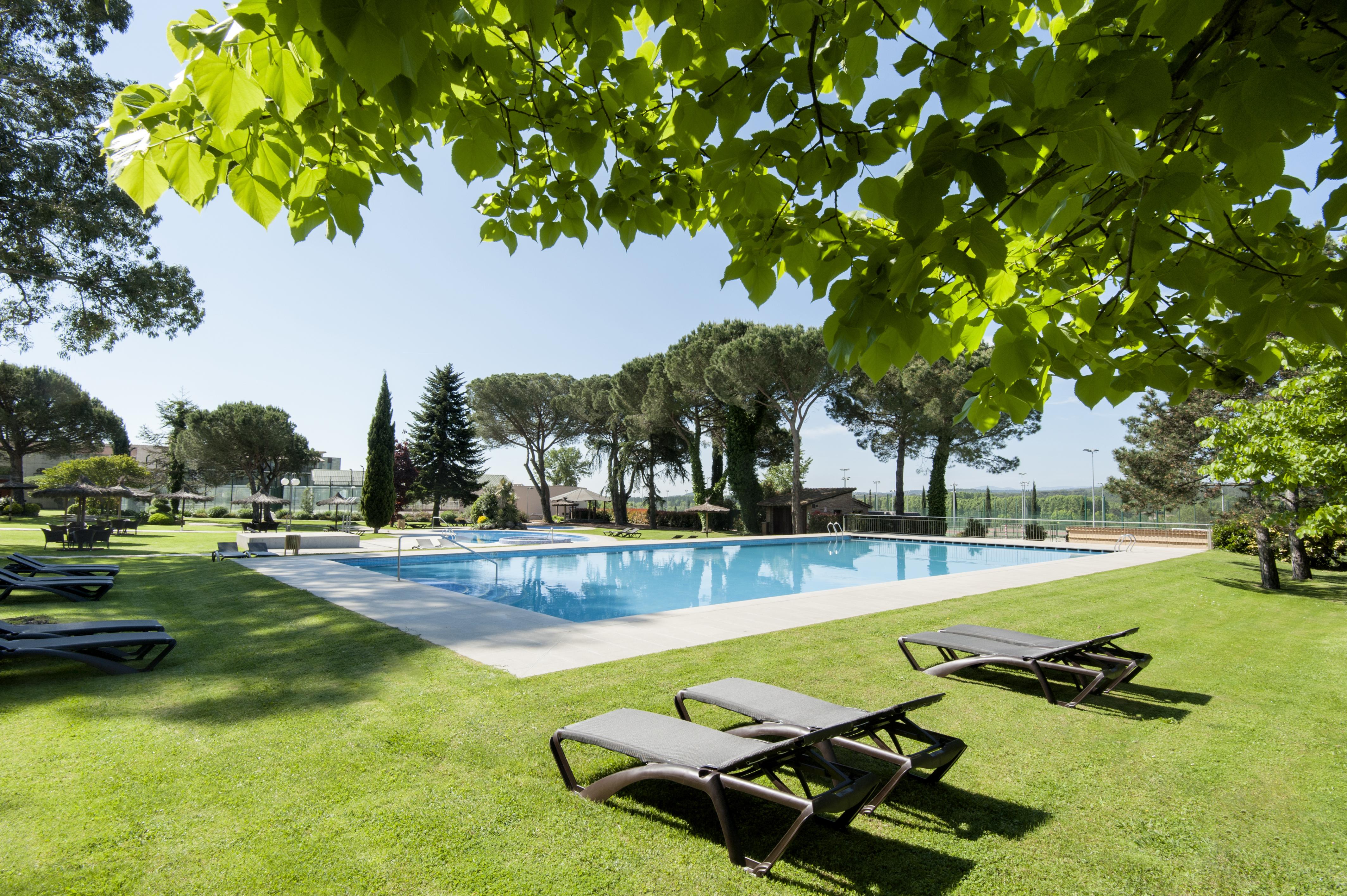 Hotel Mas Sola Santa Coloma De Farners Bagian luar foto